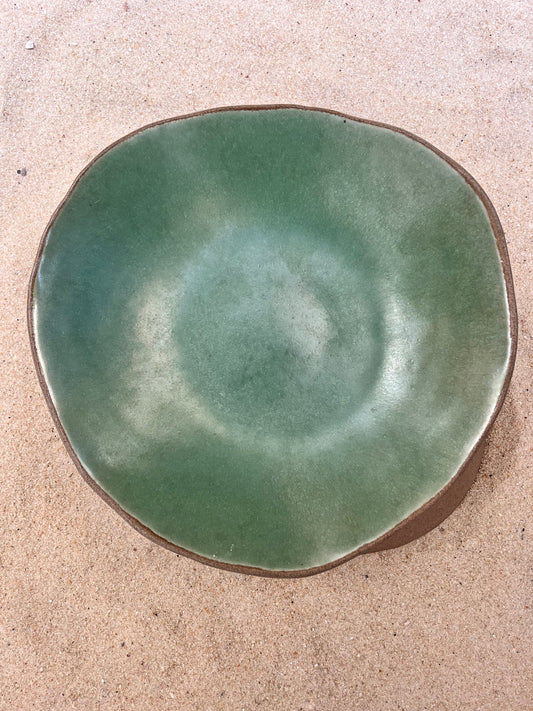 ceramics, reverse, green and grape