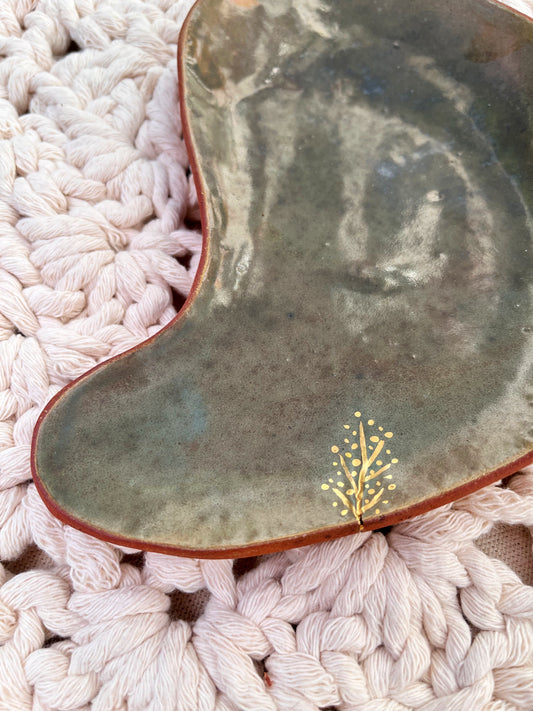 coleção cicatrizes | pratinho de servir flor de alecrim