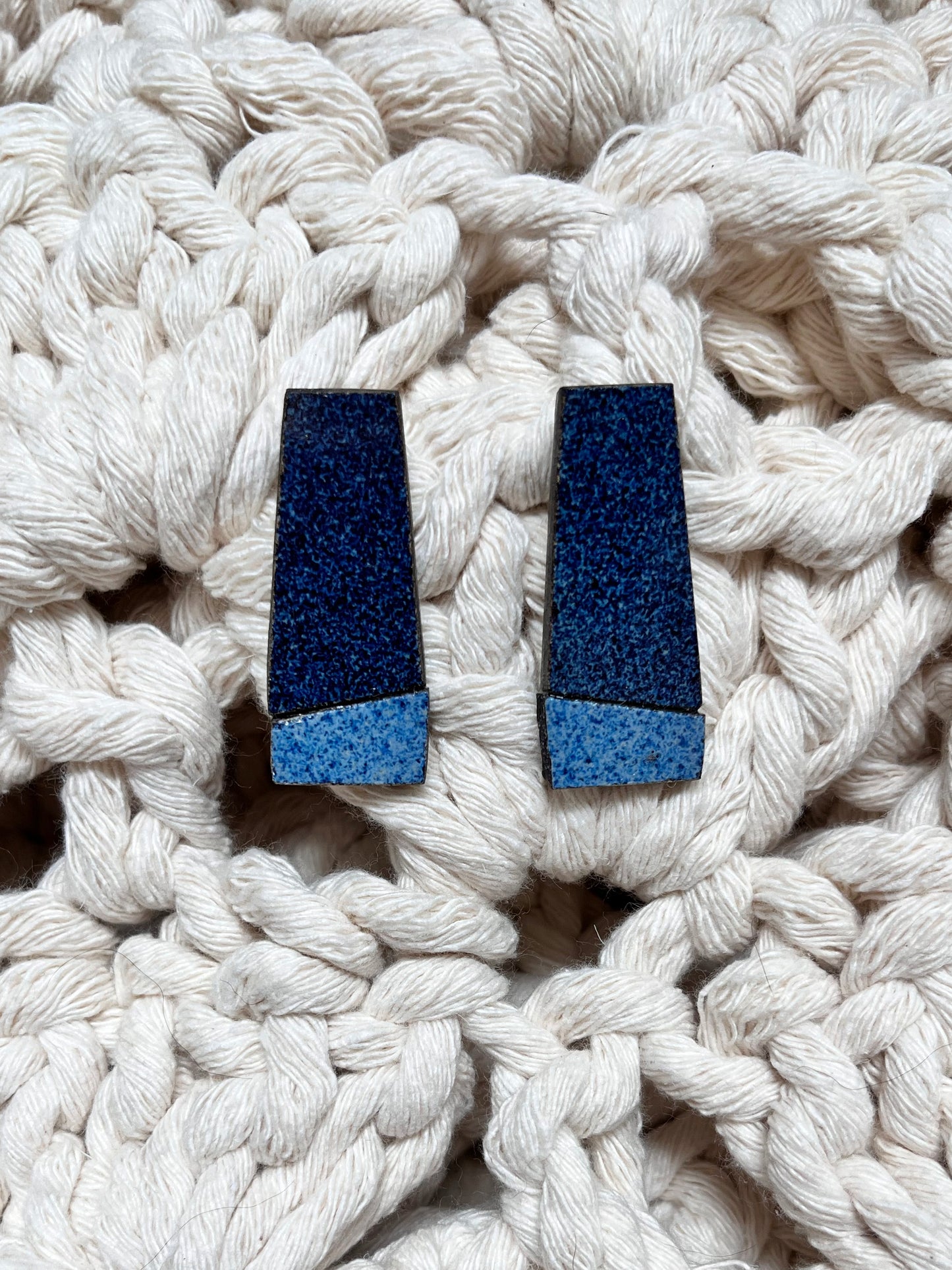 silver telegram earring