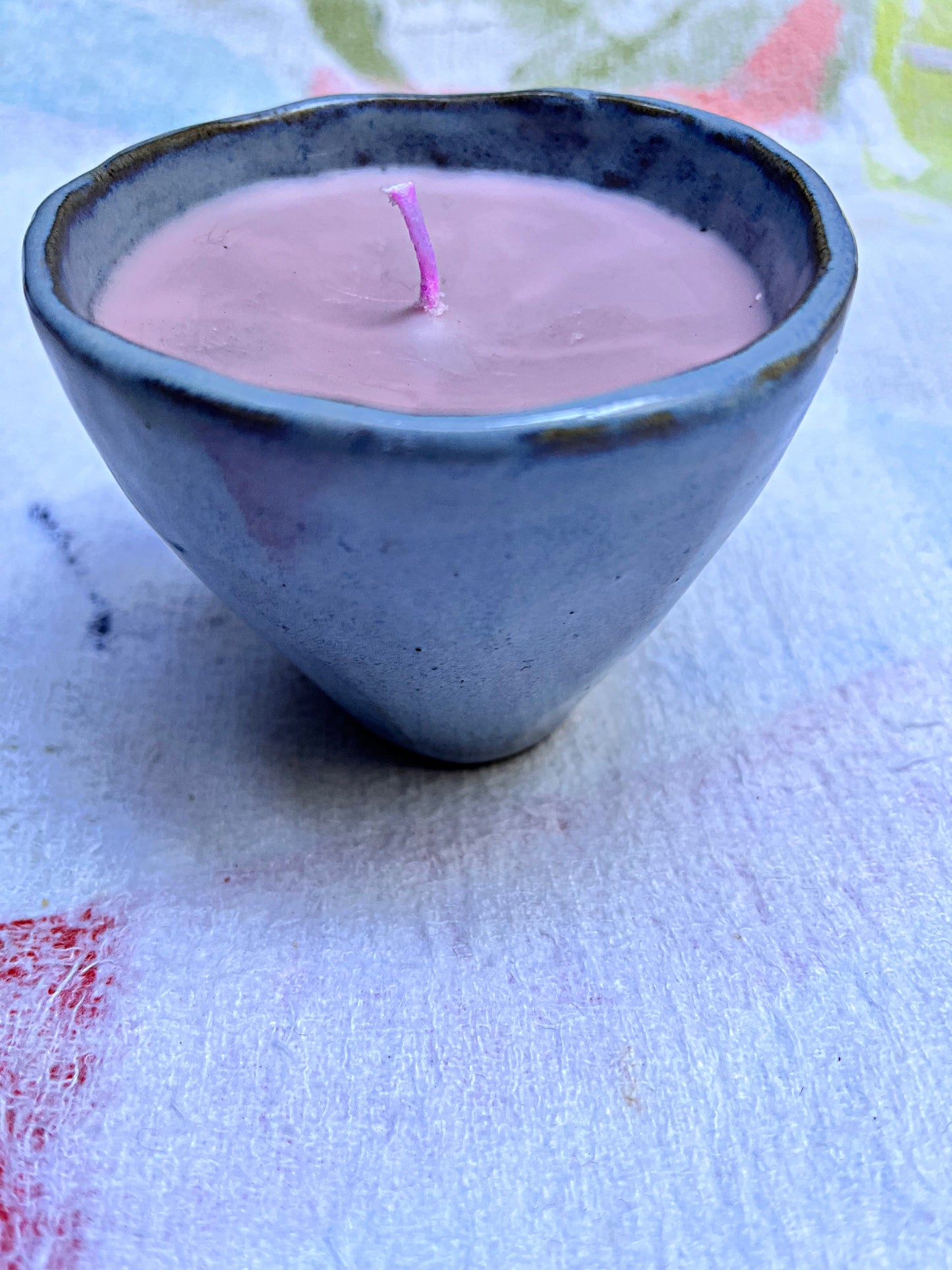 small candlestick vase morning sky