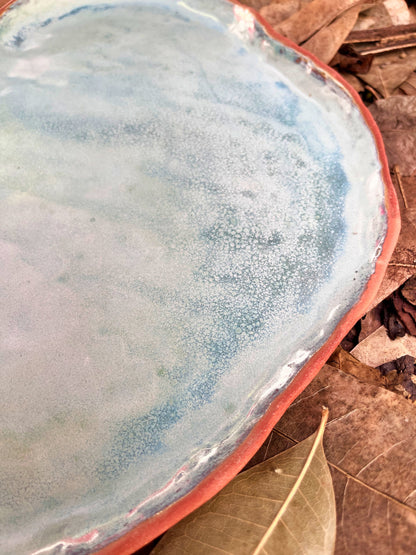 cerâmica decorativa turquesa
