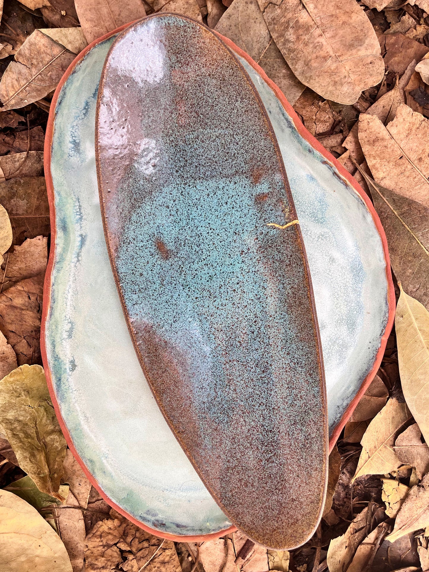 cerâmica decorativa turquesa