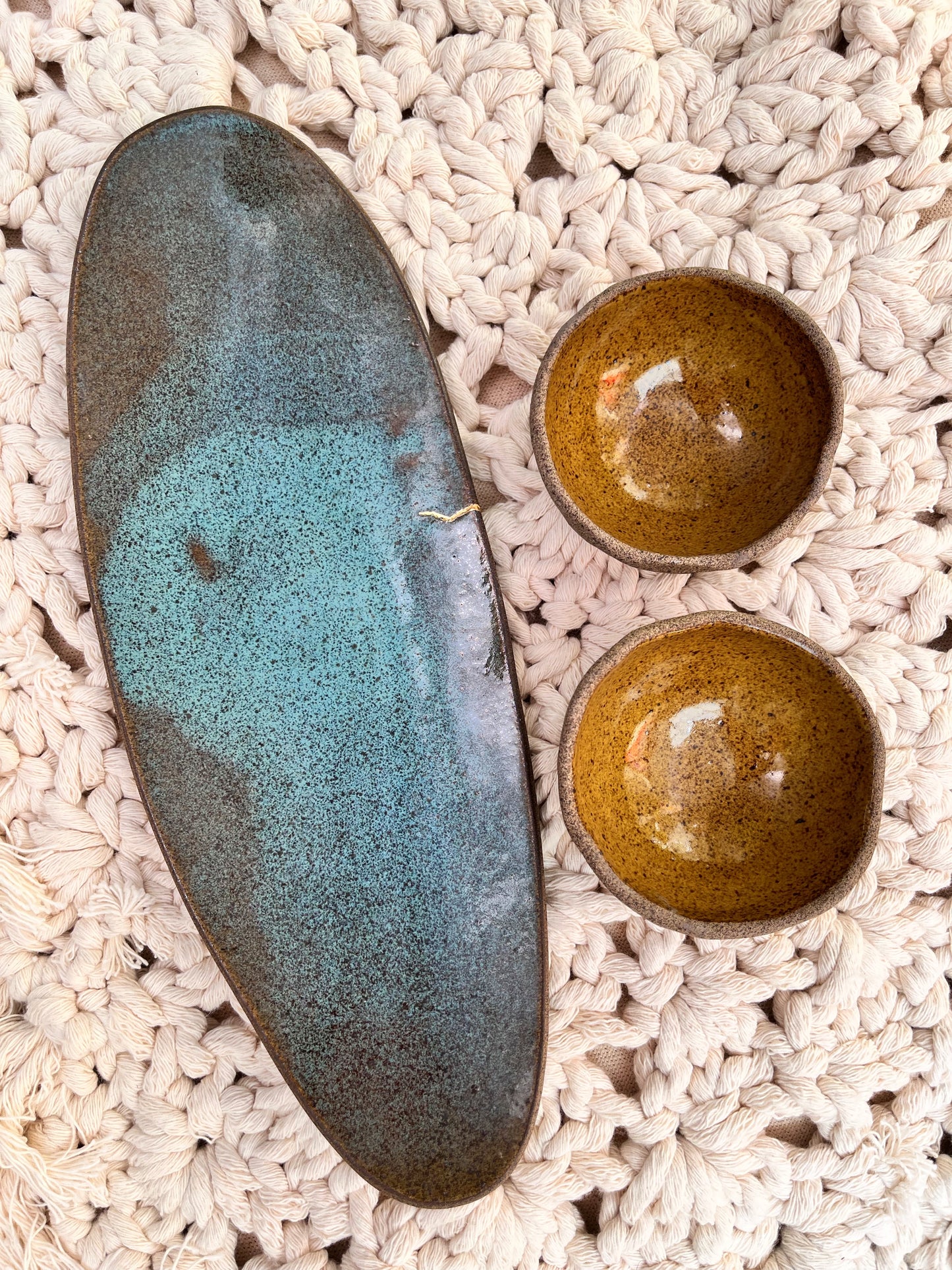 coleção cicatrizes | pratinho de servir caiu um raio no mar