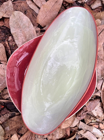 prato de servir avocado