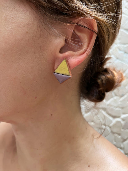 silver earring I love you