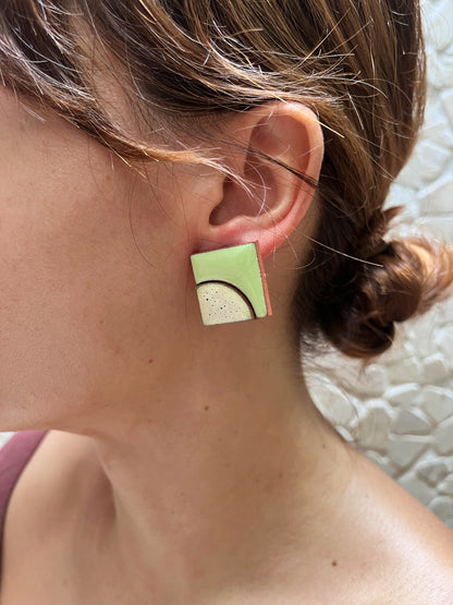 silver earring metamorphosis walking