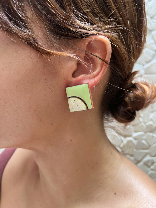 silver earring metamorphosis walking