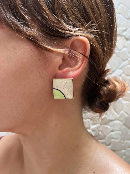 silver earring metamorphosis walking
