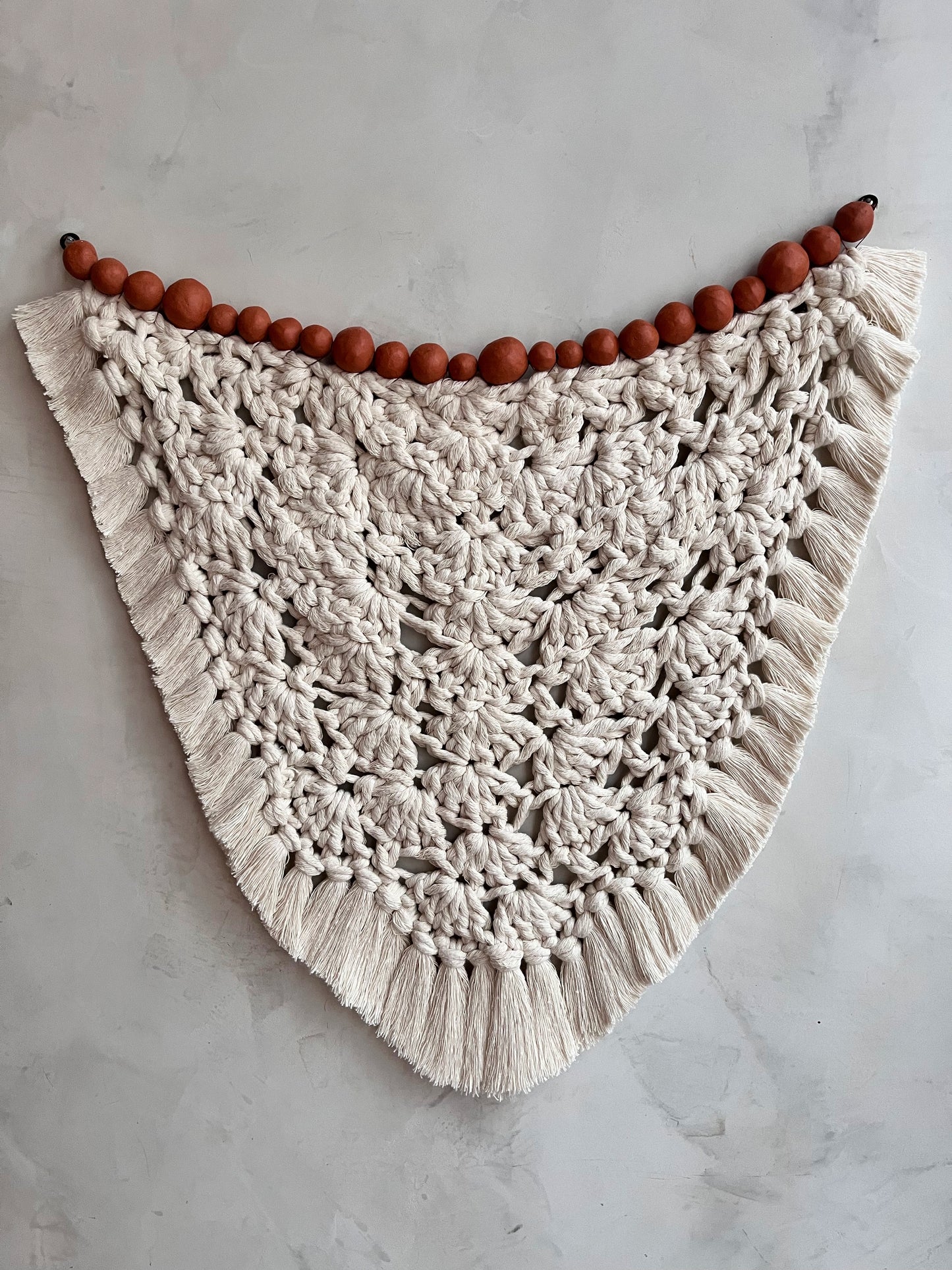 crochet with ceramic lace mist