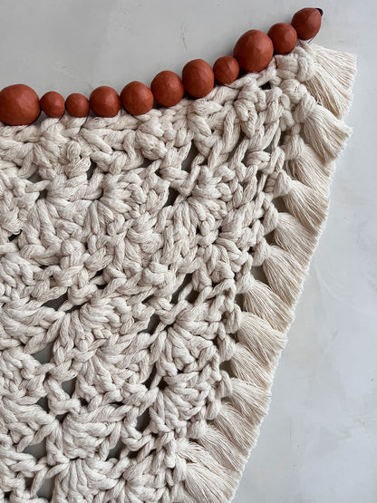 crochet with ceramic lace mist