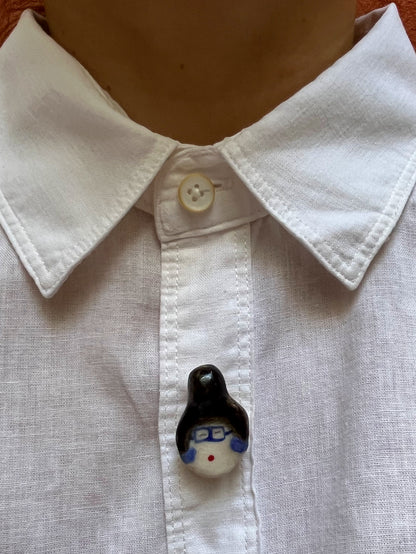 capa de botão em cerâmica eu sei que vou te amar