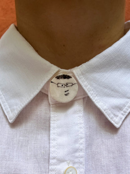 capa de botão em cerâmica eu sei que vou te amar
