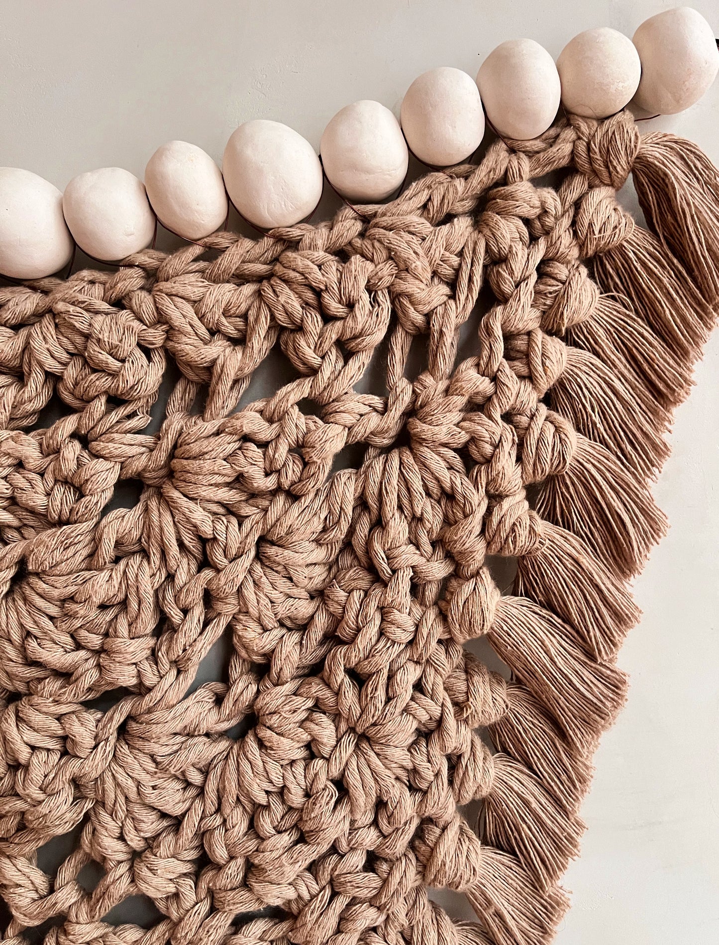 crochet with light mist ceramic