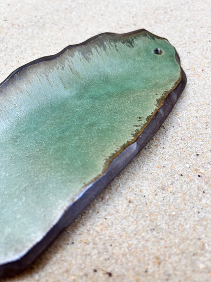 olive incense burner