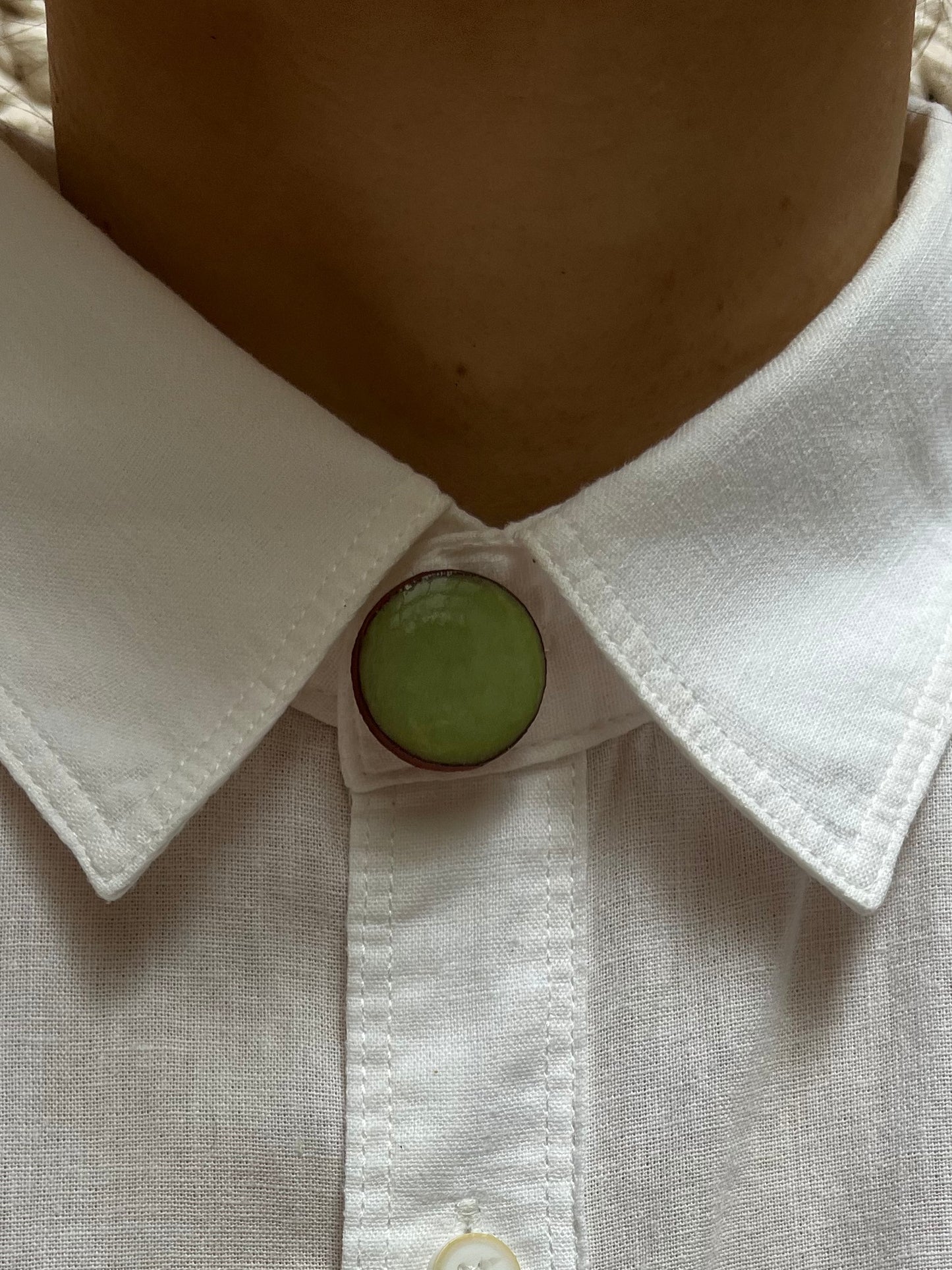 capa de botão em cerâmica pela luz dos olhos teus
