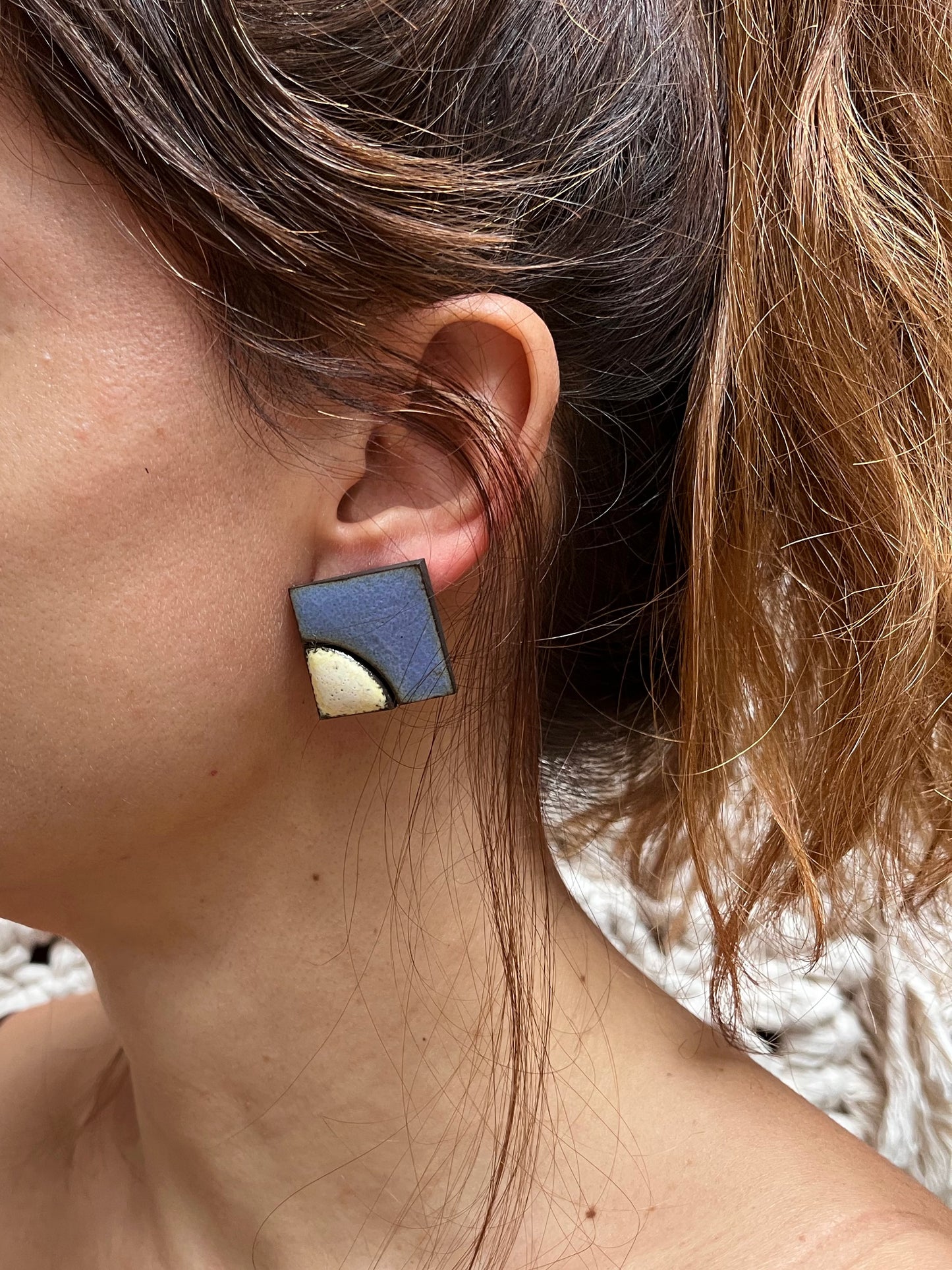 silver earring metamorphosis walking